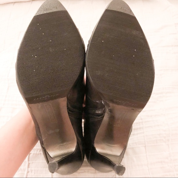 Steven Barbie Nsue Black Leather Booties, Size 8.5 - Picture 6 of 7